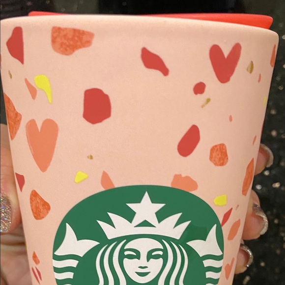 Starbucks 2020 pink heart hot cup - Picture 3 of 5